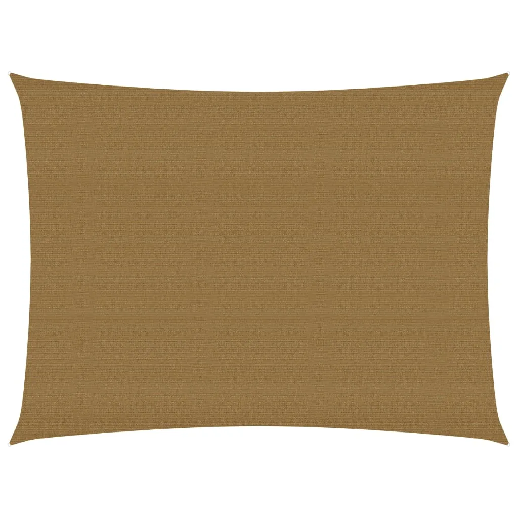 Sunshade Sail 160 g/m² Taupe 2.5x4 m HDPE