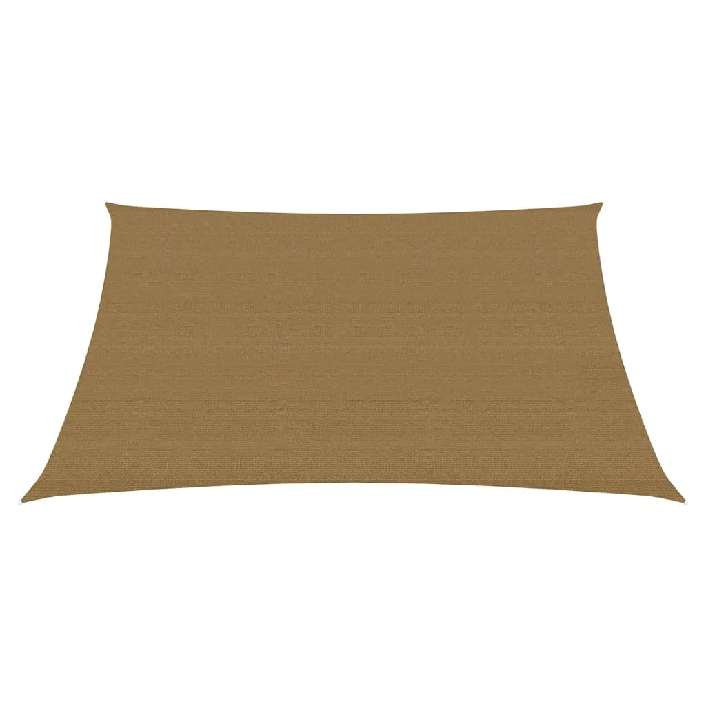 Sunshade Sail 160 g/m² Taupe 2x2.5 m HDPE