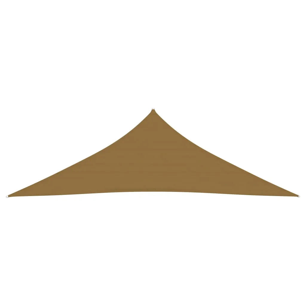 Sunshade Sail 160 g/m² Taupe 3.5x3.5x4.9 m HDPE