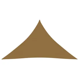 Sunshade Sail 160 g/m² Taupe 3.5x3.5x4.9 m HDPE