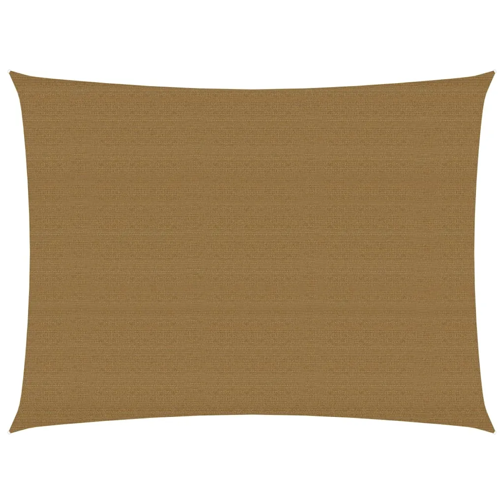 Sunshade Sail 160 g/m² Taupe 4x5 m HDPE