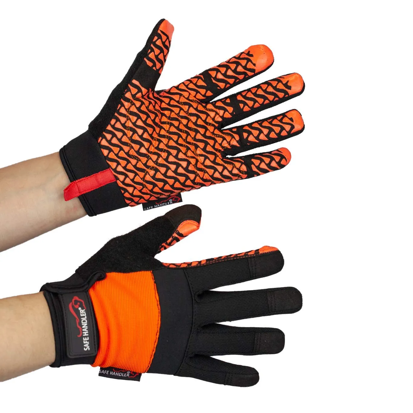 Super Textured Grip Palm Gloves With Loop Wrist Strap - Bison Life