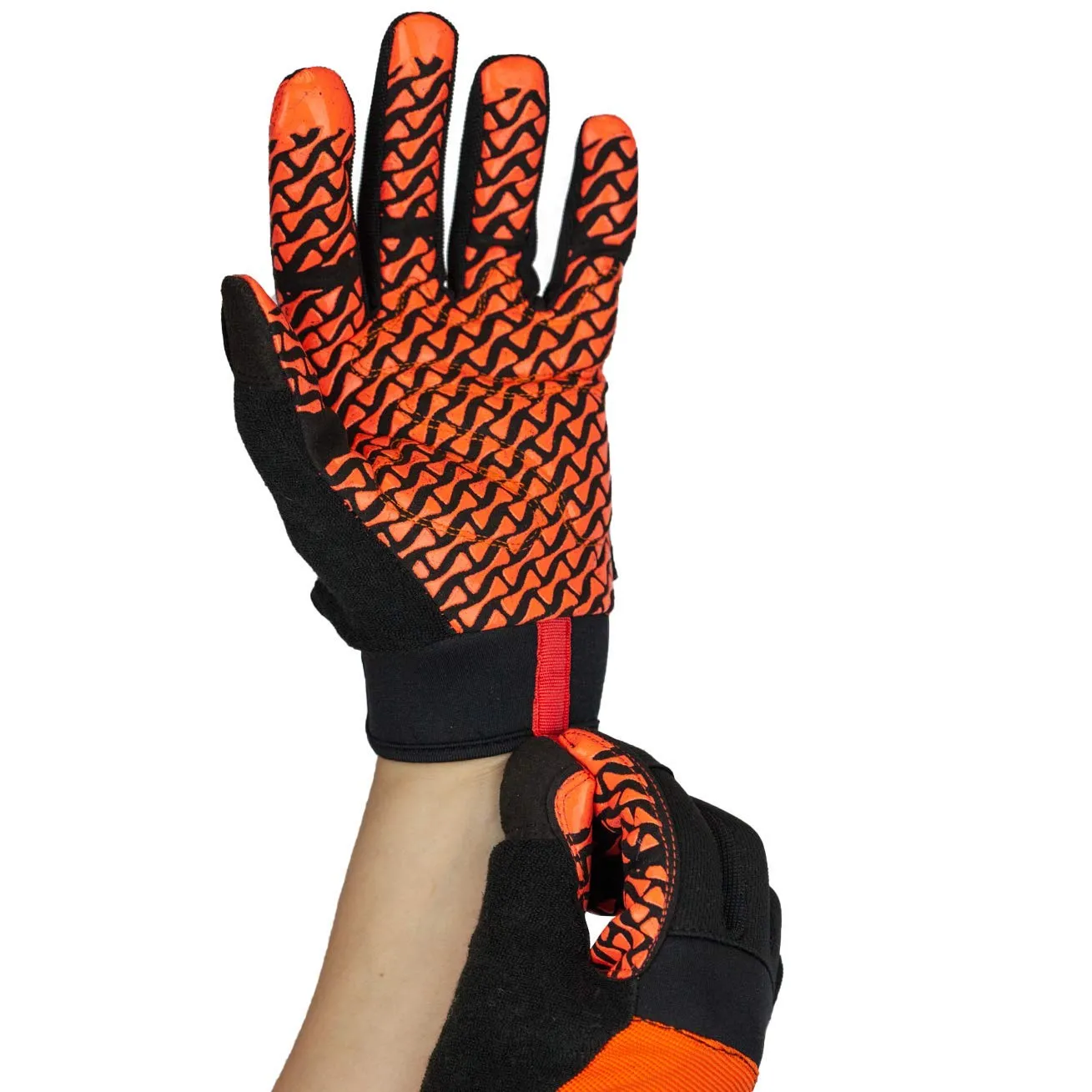 Super Textured Grip Palm Gloves With Loop Wrist Strap - Bison Life
