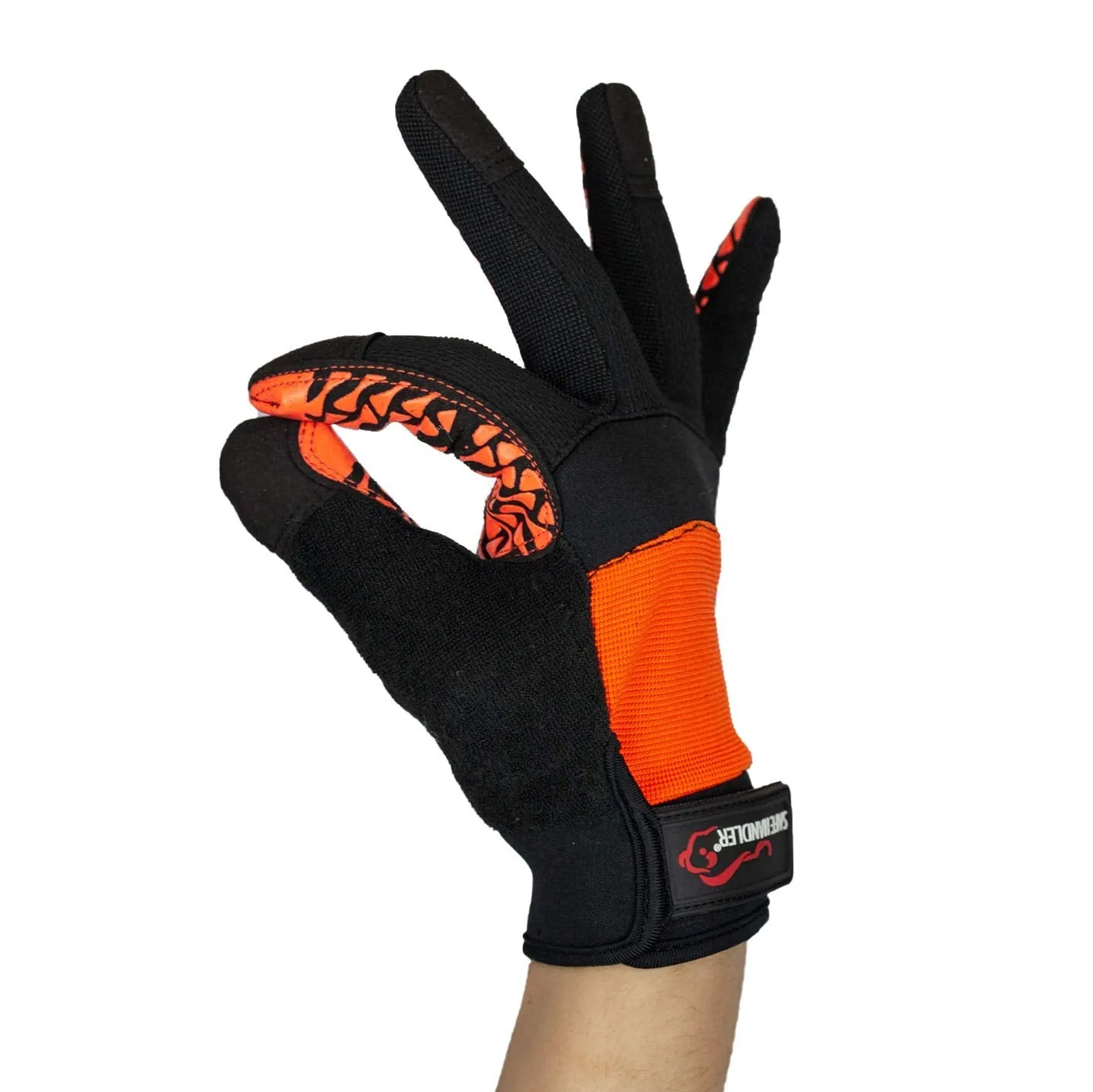 Super Textured Grip Palm Gloves With Loop Wrist Strap - Bison Life