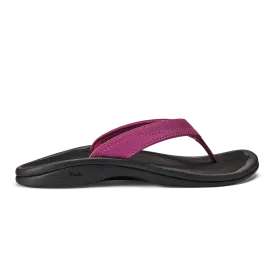 WOMEN'S OLUKAI 'OHANA | ORCHID FLOWER / BLACK